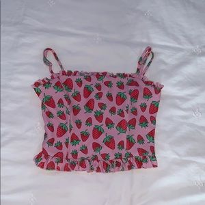 Dolls Kill Strawberry Corset Top